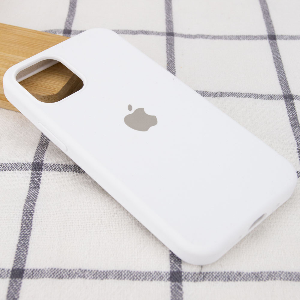 Silicone Case Full Protective (AA) для iPhone 14 Pro (White)-1